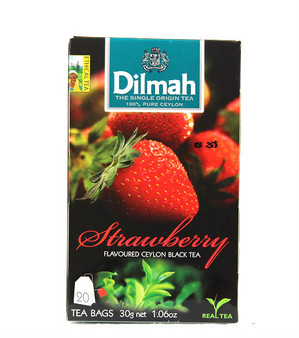 Dilmah Strawberry Flavoured Black Tea 20 Bags