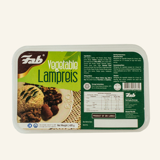 FROZEN VEGETABLE LAMPREIS  - IN-STORE PICK-UP ONLY