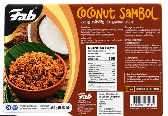 Frozen Coconut Sambol