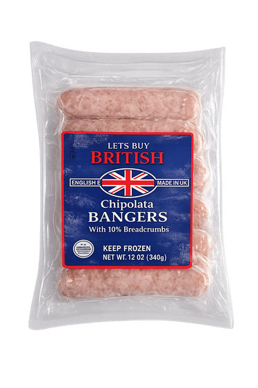 Letsbuy British Chipolata Bangers with 10% Breadcrumbs 12oz (In Store Pick Up Only)