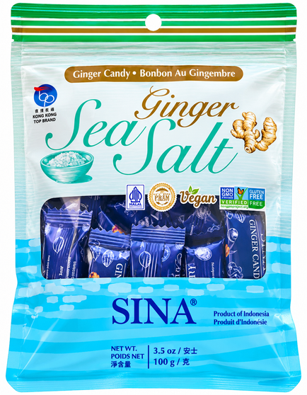 Sina Ginger Sea Salt Candy 100g
