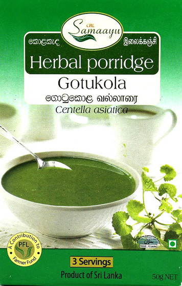 Gotukola Herbal Porridge 50g