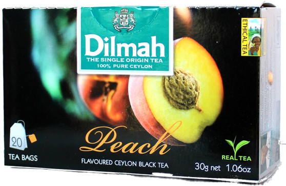 Dilmah Peach Flavoured Black Tea 20 bags