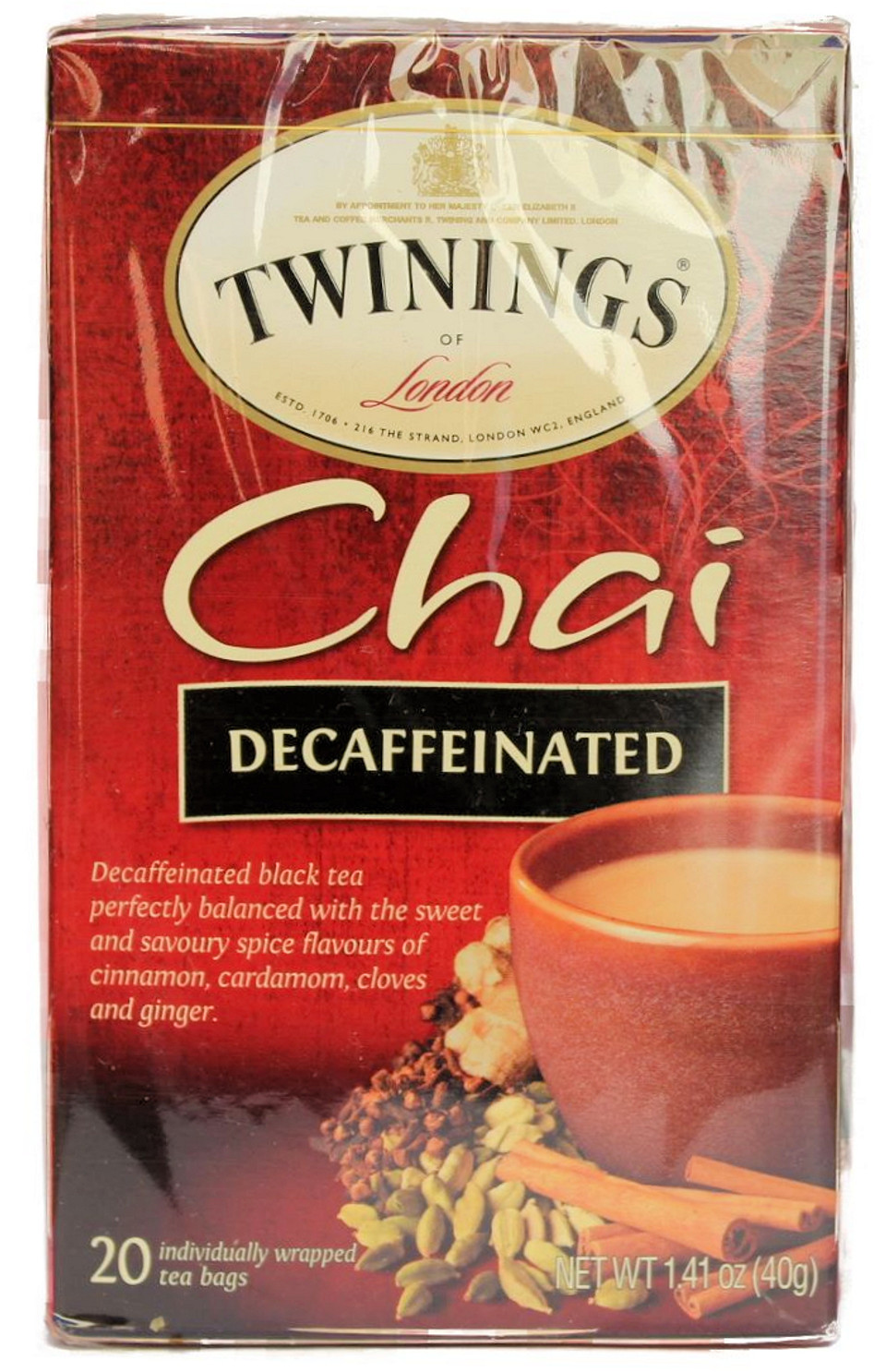 Twinings Chai Decaffeinated 20 Tea bags
