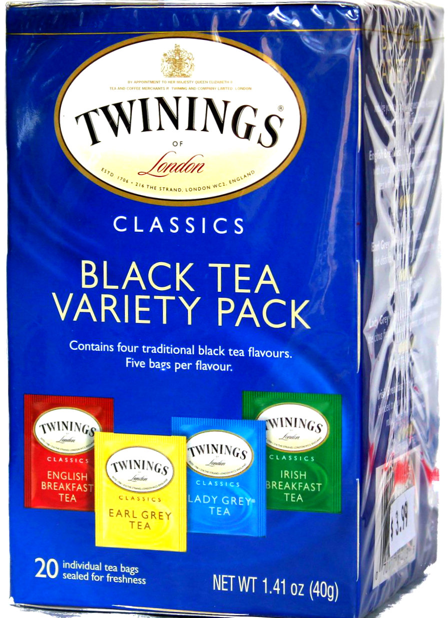 Twinings Black Tea Variety Pack (20 Bags)