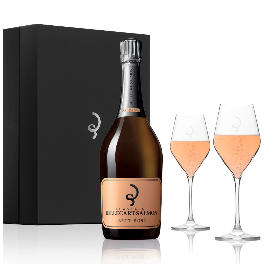 Billecart-Salmon Brut Rose - Glasses Gift Set - Premier Champagne