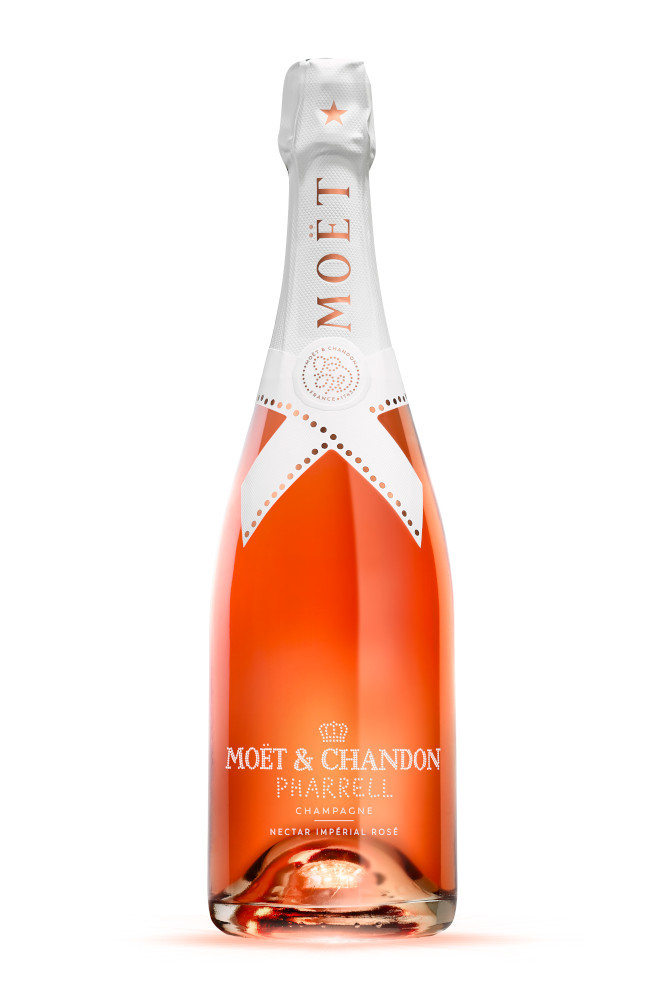 Moet & Chandon Nectar Imperial Rose Luminous Light-Up Bottle