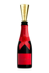 Moet & Chandon Imperial - Red (187ml Mini/Split Bottle) Case of 24 with Champagne Sippers