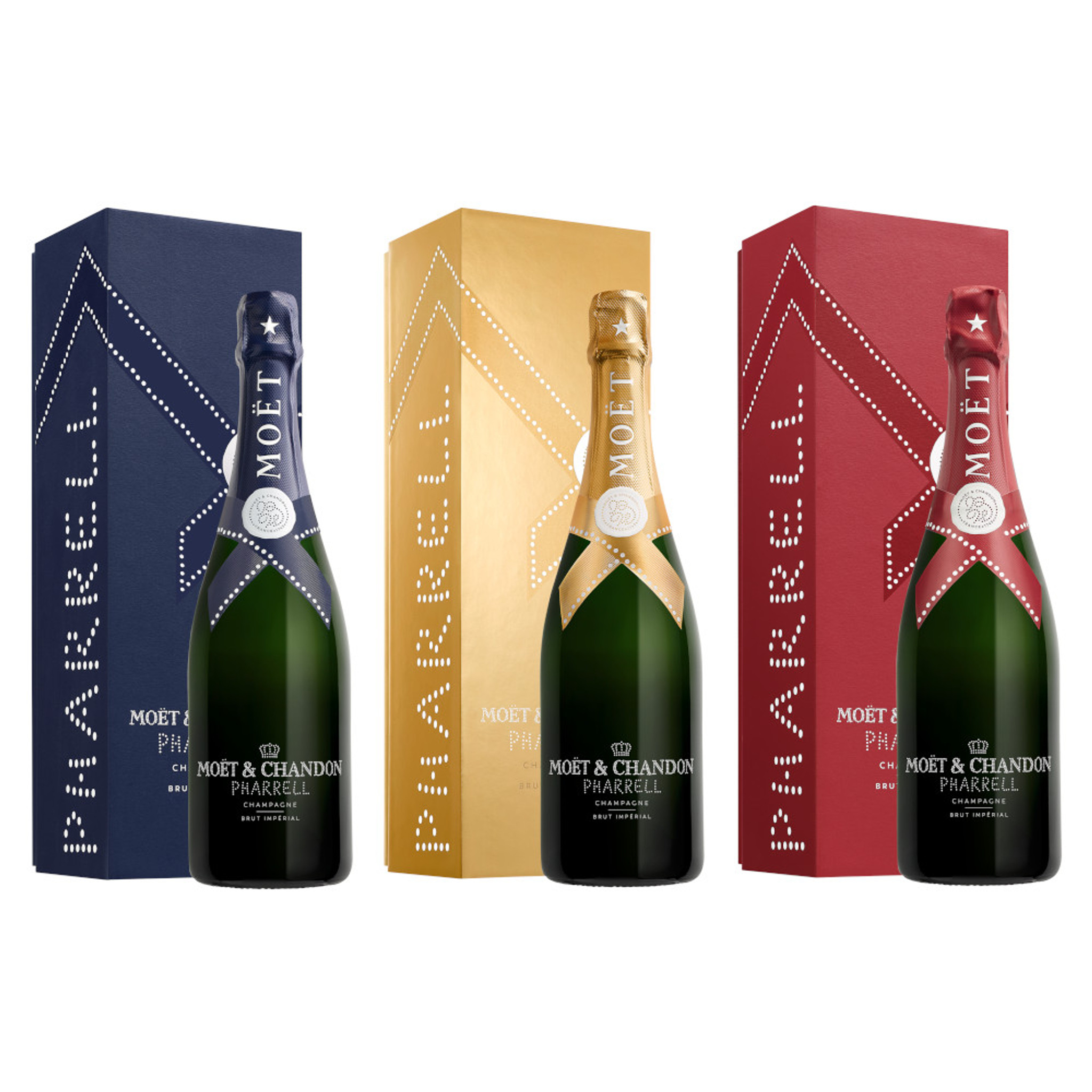 Moet & Chandon Imperial Brut - Pharrell Williams Edition 3-Pack - Premier  Champagne