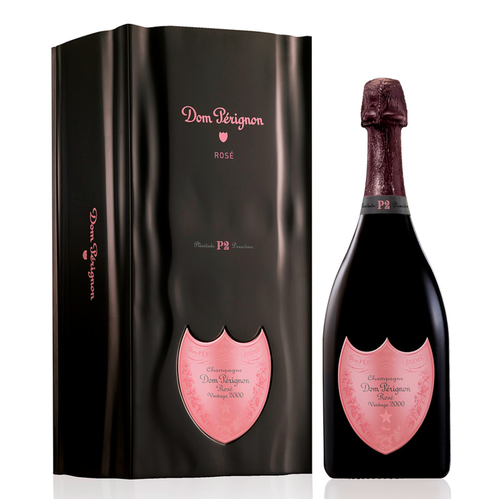 お気にいる P2 Perignon Dom Rose Champagne Premier - Box Gift in 2000 シャンパン/スパークリングワイン