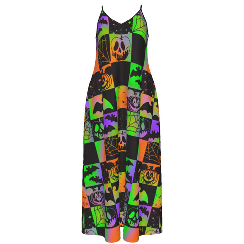 Neon Halloween A-Line Dress