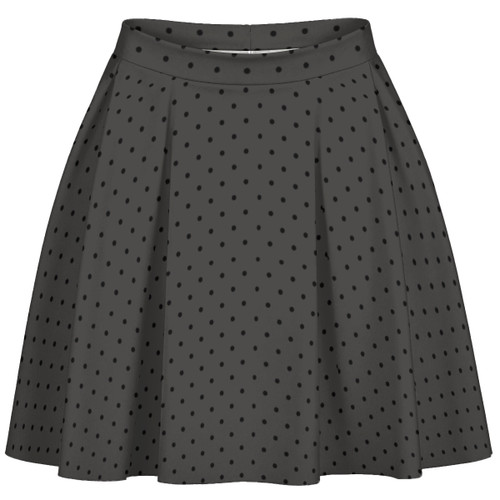 Black Polka Dot Adult Skirt