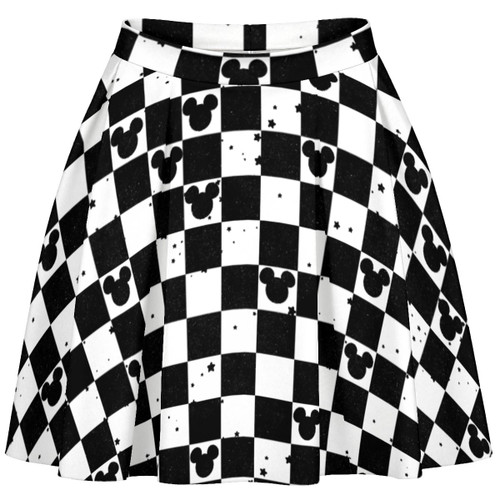 Stared Mouse Checkered Adult Skirt
