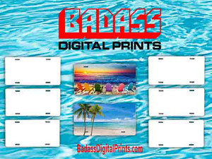 6"x12" Aluminum Sublimation License Plate Blank 6"x12" Aluminum Sublimation License Plate Blank