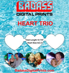 String of 3 Hearts Sublimation Blanks String of 3 Hearts Sublimation Blanks