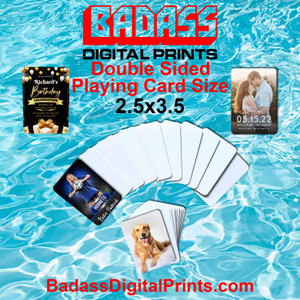 Aluminum DBL Sided Playing Card Size Sublimation Blanks Aluminum DBL Sided Playing Card Size Sublimation Blanks