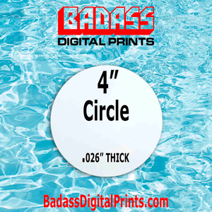 4" Round High Gloss White Aluminum Sublimation Blank 4" Round High Gloss White Aluminum Sublimation Blank