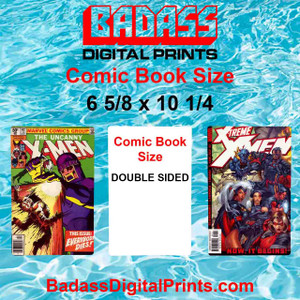 Comic Book Size DBL Sided Aluminum  Sublimation Blank