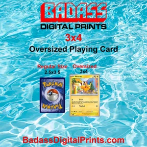 3x4 Aluminum DBL Sided Playing Card Size Sublimation Blanks