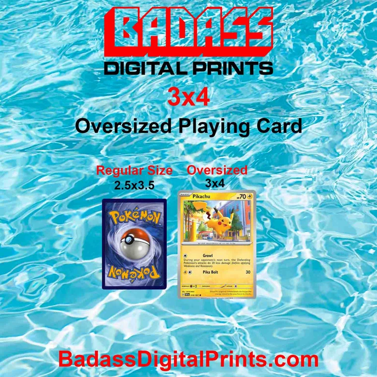 3x4 Aluminum DBL Sided Playing Card Size Sublimation Blanks