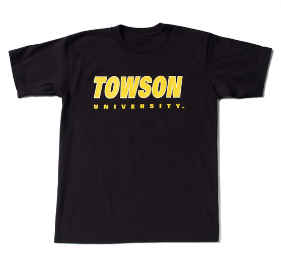 Towson "Portfolio" Black 6.1 oz. T-shirt