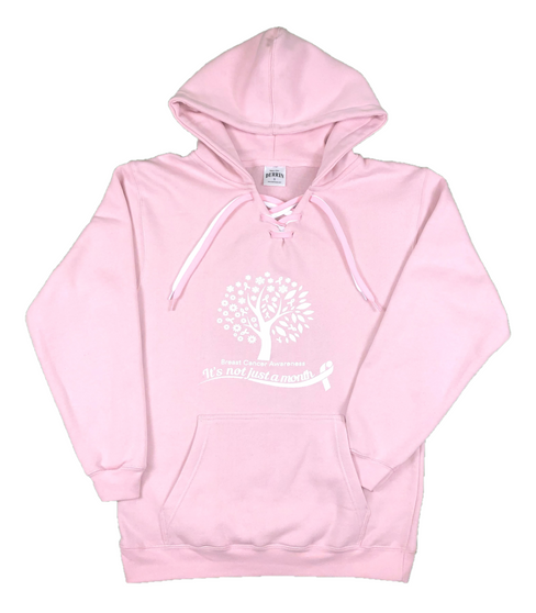 Breast Cancer Lace-up Hoodie