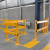 Defender post and rail guardrail system
