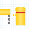 Chain, eyebolt and padlock system for locking swing gate