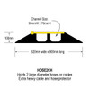 HOSE2CH cable and hose protector dimensions