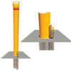 Removable Bollard - Heavy traffic, padlock operation