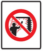 High voltage symbol only sign