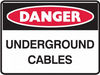 Underground cables sign