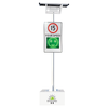Radar speed sign, solar powered on moveable base