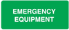 Emergency equipment sign