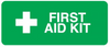 First aid kit sign