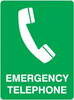 Emergency telephone sign