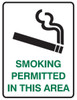 SMOKING PERMITTED IN THIS AREA (PORTRAIT)