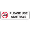 Please Use Ashtrays (Landscape)