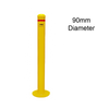 90mm Bolt-down bollard