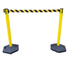 Two QSR006 retractable barrier posts in use