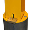 DEFENDER Retractable Bollard - Padlock operation