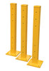 Corrugated rail posts