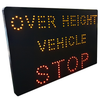 Electronic height clearance system sign example