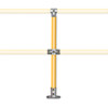 Intermediate quickclamp post, bolt-down