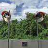 600mm diameter with wall mount & 60mm post bracket