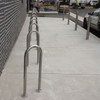 Hoop Bike Rack, Slim  - Stainless Steel, In Ground