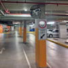 Stainless steel convex safety mirror for indoor use