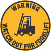 Watchout for forklift floor graphic