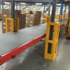 Steel column guard in use