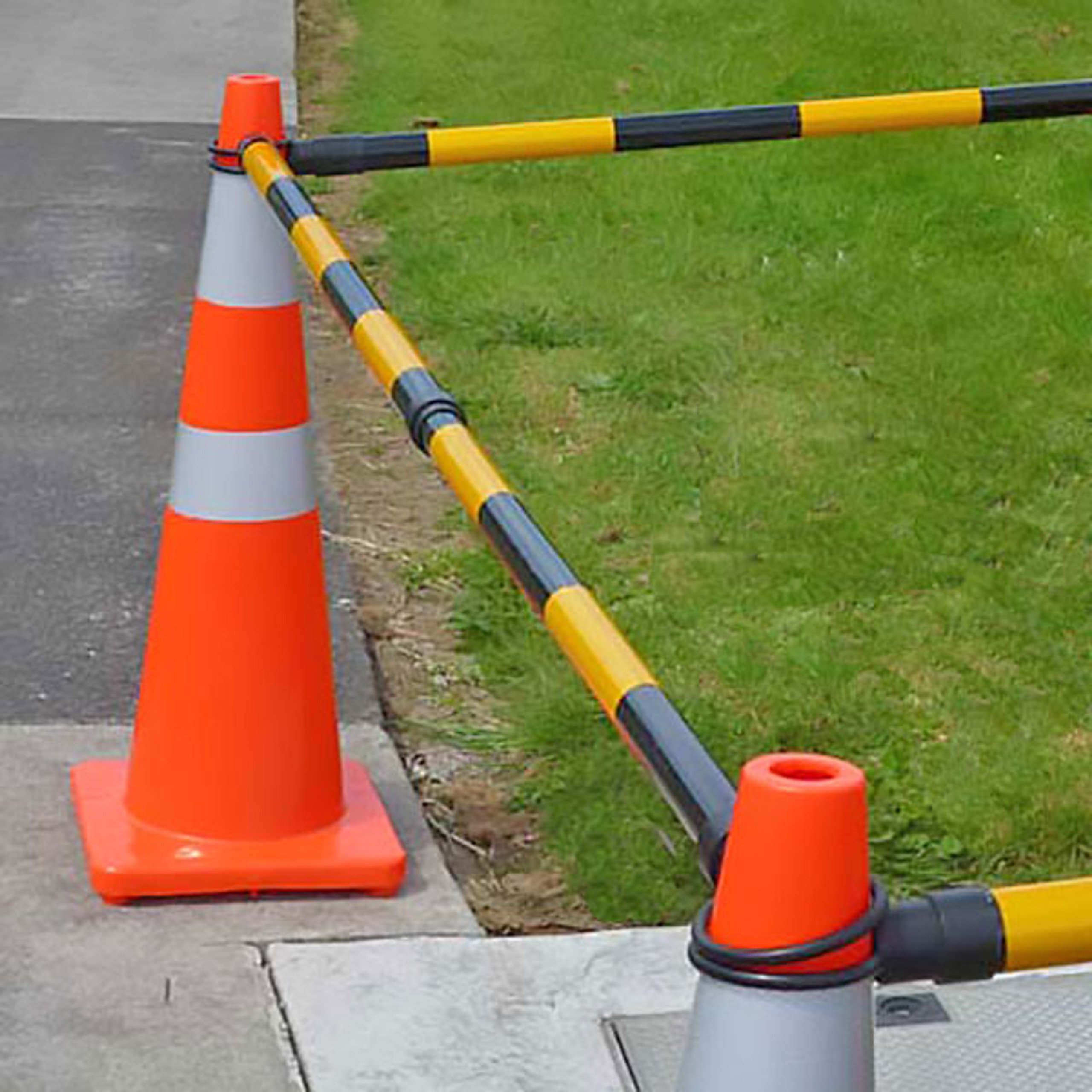 traffic cones and barrels